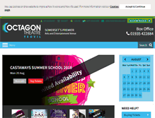 Tablet Screenshot of octagon-theatre.co.uk